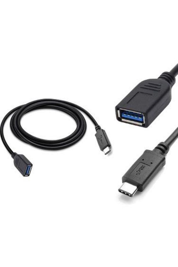 Uzun Type-c Otg 1 Metre Typec Otg 1 Metre Type C Erkek Usb Dişi Kablo - 3