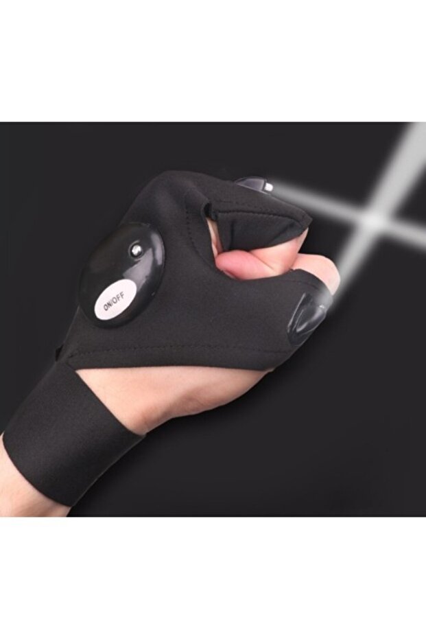 Led Işıklı Çalışma Eldiveni Sağ Sol Çift - 1