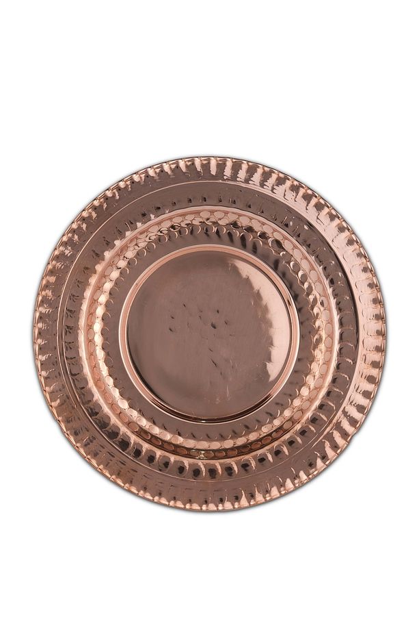 BAKIR ALTLIK TABAK 19 CM 6 ADET - 2