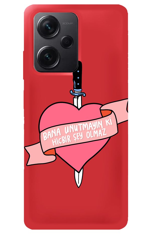 Xiaomi Redmi Note 12 Red Velvet Inside Don'T Forget Girl Power Patterned Silicone Phone Case