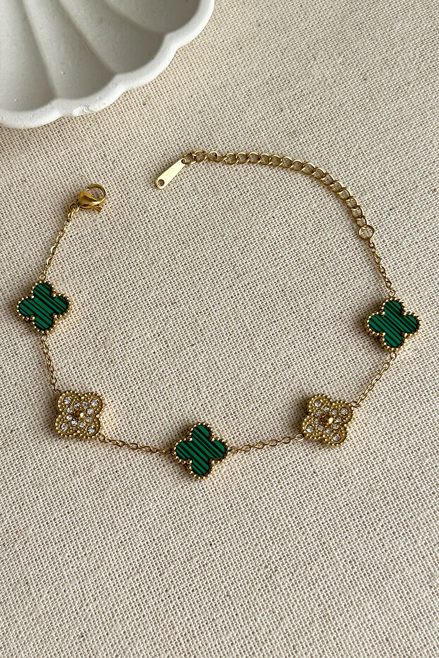 سوار نسائي كابريا جرين ستون مزدوج الجوانب مقاس 17.5 سم - 3