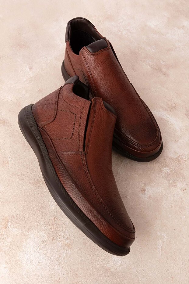 Erkek Hakiki Deri Hafif Faylon Taban Günlük Bot Src.707 - 5