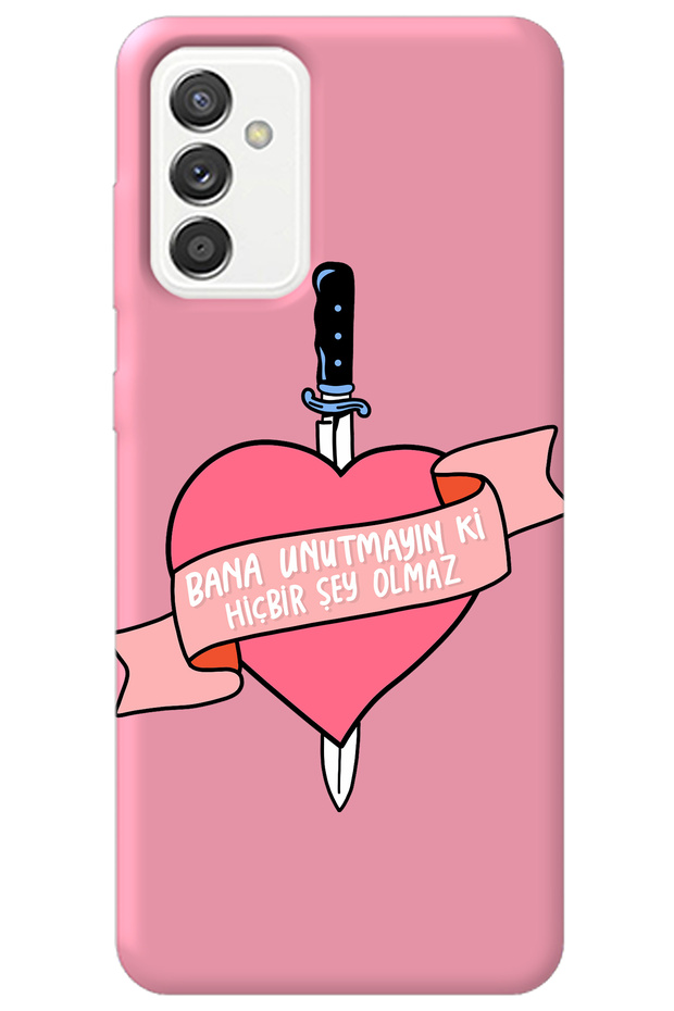 Samsung Galaxy S24 Pink Velvet Inside Don'T Forget Girl Power Patterned Silicone Phone Case