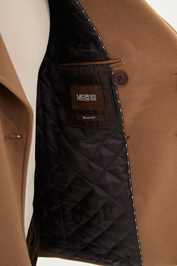 معطف ذو الياقة المدببة - 5