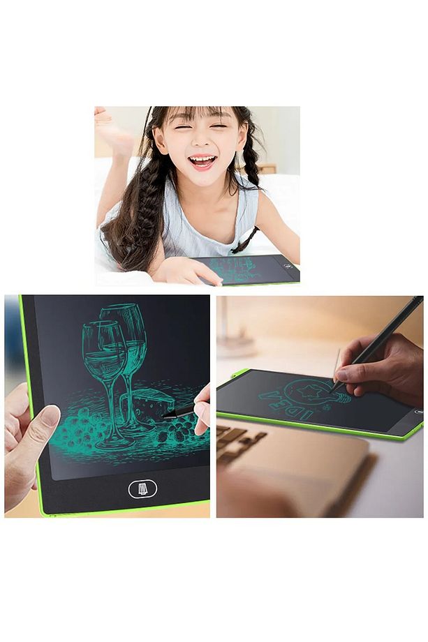 Dijital Çocuk Tablet 8,5 Inç Dijital Grafik Çizim Tahtası LCD Ekran Yazı Yazma Resim Yapma Tableti - 5