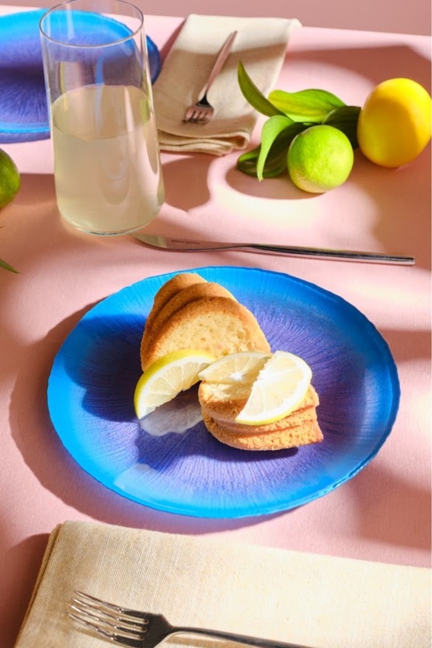 Resif 7 Parça Pasta/Tatlı Seti Mavi - 4