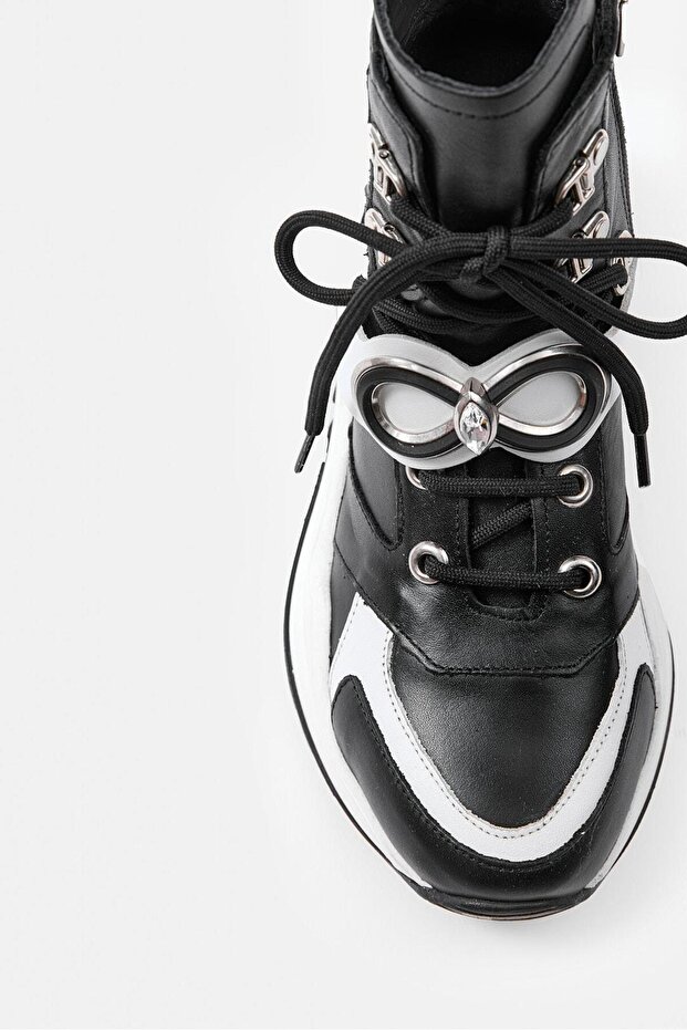 Jane Siyah Hakiki Deri Kadın Bot - 3