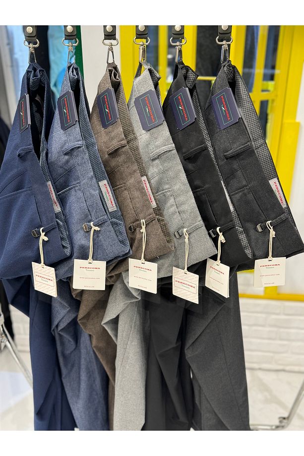 Kışlık Yün Klasik Pantolon - 3