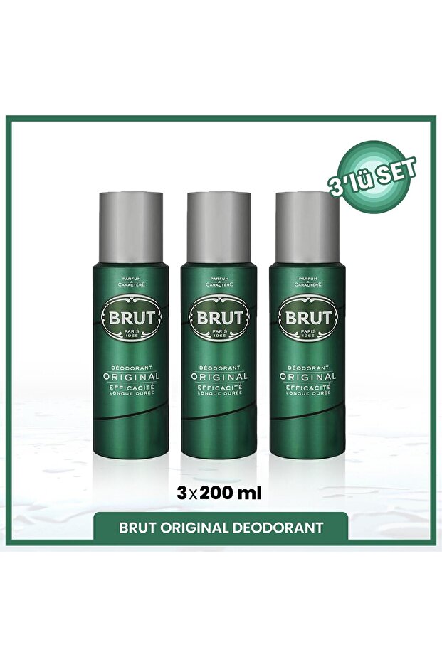 Original Erkek Deodorant 200 ml X3 Adet - 1