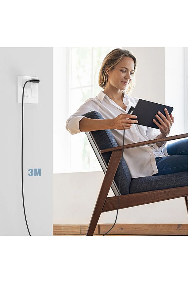 3 Metre iPhone TYPE-C Şarj Kablosu HIZLI Yeni Nesil Şarj Kablosu Type c to Lightning - 5