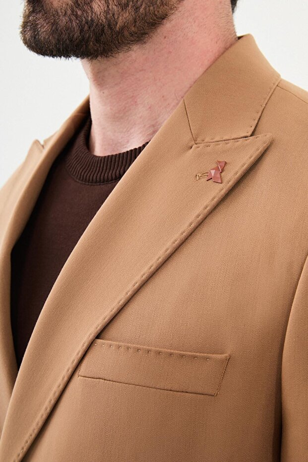 طقم بدلة بياقة مدببة - 2