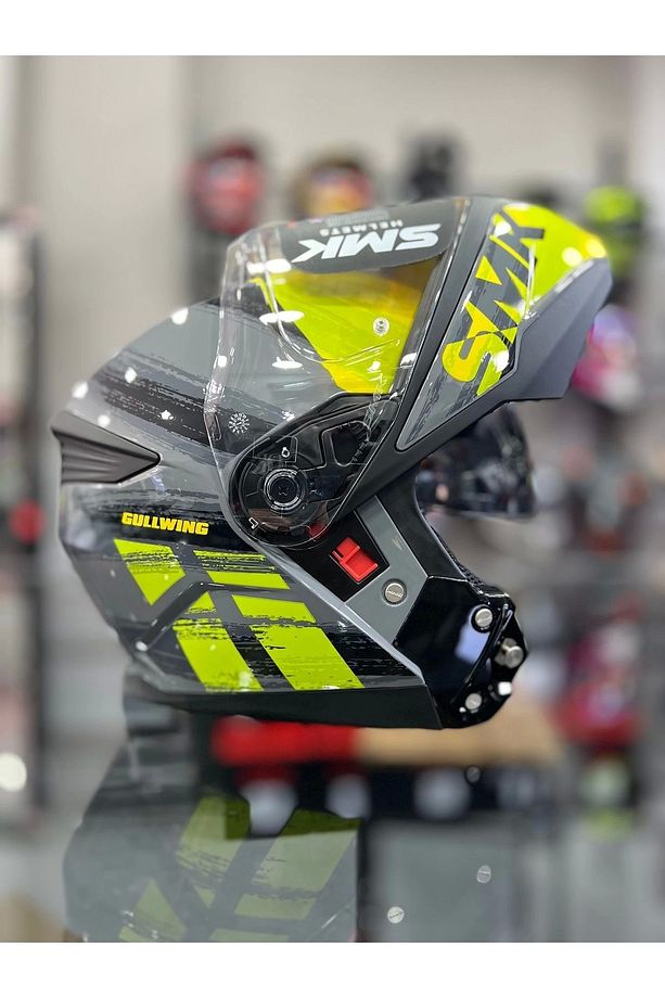 Gullwing Tourleader Çene Açılır Kask Gri Sarı - 1