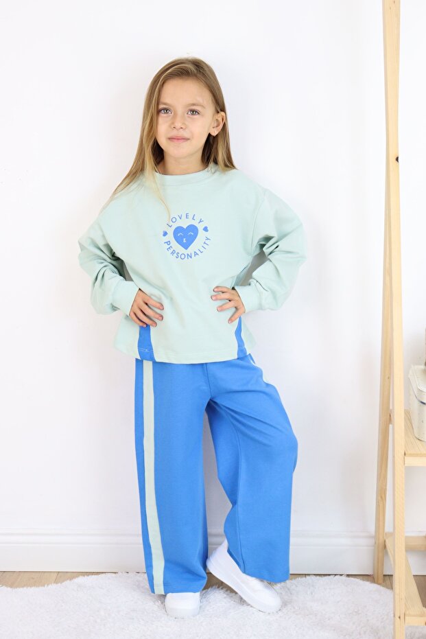 Kız Çocuk İspanyol Paça Basic Takım - 5