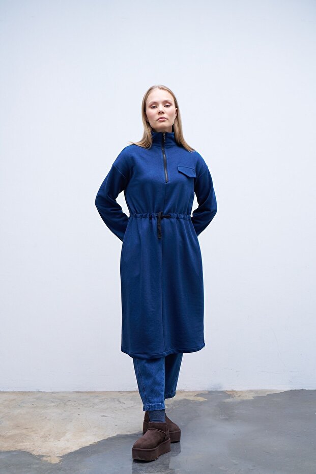 Tünelli Sweatshirt Lacivert - 5