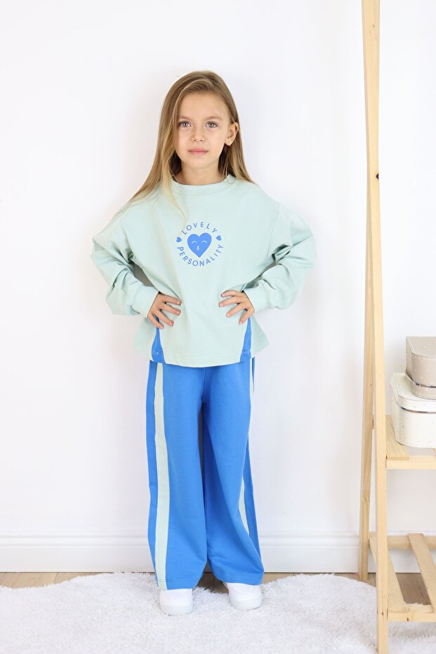 Kız Çocuk İspanyol Paça Basic Takım - 4