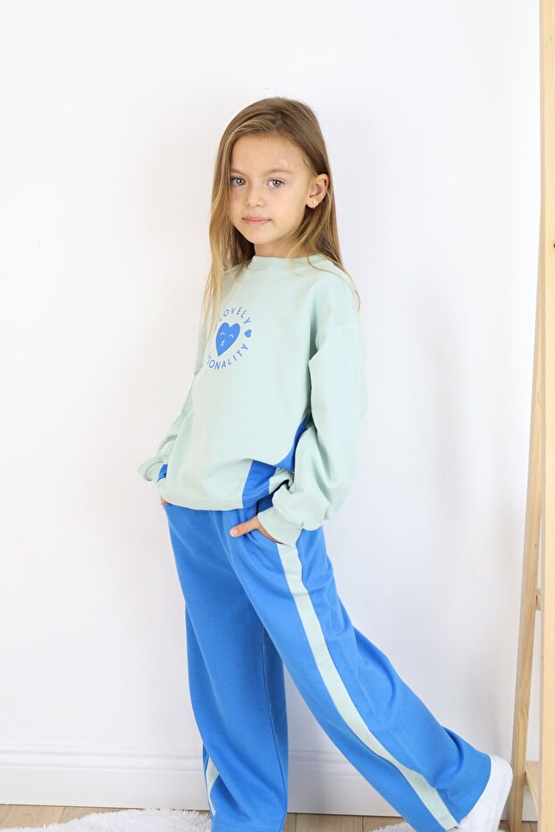 Kız Çocuk İspanyol Paça Basic Takım - 8