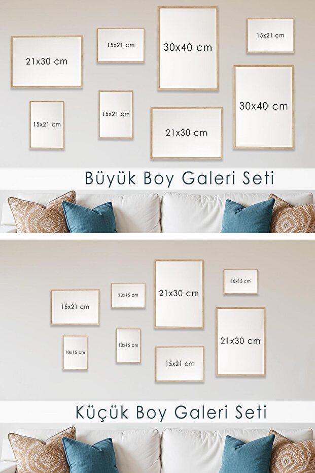 Siyah Tablo Seti, 8 Adet Çerçeve Seti,Soft Matisse Temalı Galeri Poster Seti NO:029 - 2