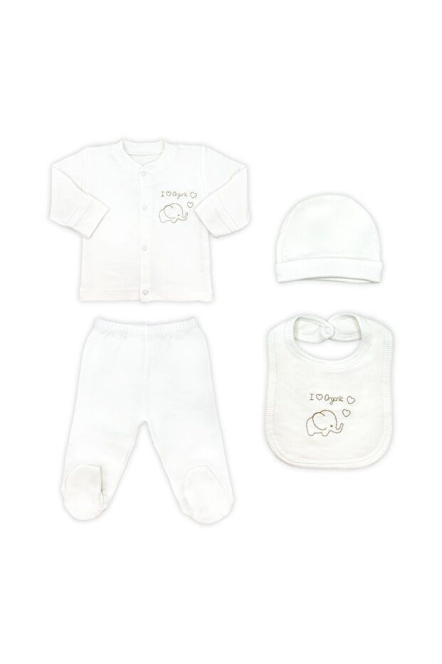 Organic 5 Piece Hospital Exit Bodysuit Set