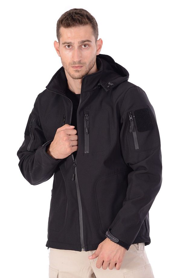 Taktikal Siyah Softshell Taktik Mont 5.11 Modeli - 3