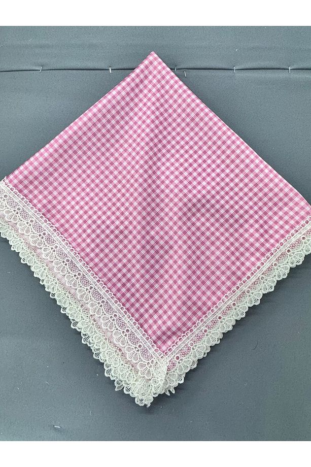 Leke Tutmaz 155X155cm Kenarı Gipürlü Dertsiz Kumaş Sofra Bezi Masa Örtüsü Piknik Örtüsü - 2