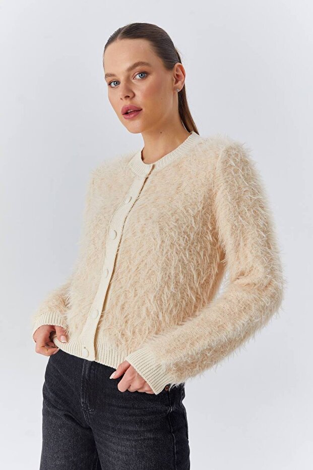 Ekru Triko Hırka - 2