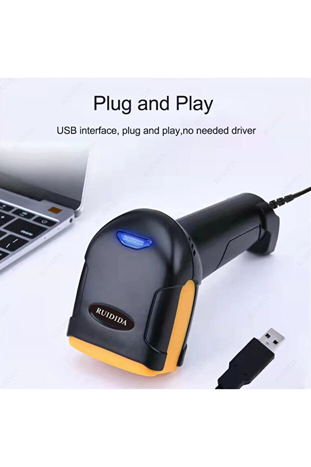 1d  2d Wired Code Scanner or  Wireless Handheld qr Reader or Bluetooth Barcode Scanner Portable R... - 4