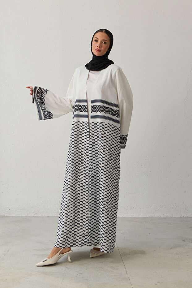 عباية كفية منقوشة - 5