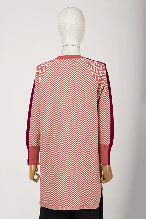 6867 Nar Çiçeği Triko Tunik - 7