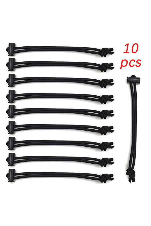 10 pcs Fixing Tie Rope Elastic Band Bungees Ball for Tying Poles Rods Bundling Pegs Bungee Cords Str