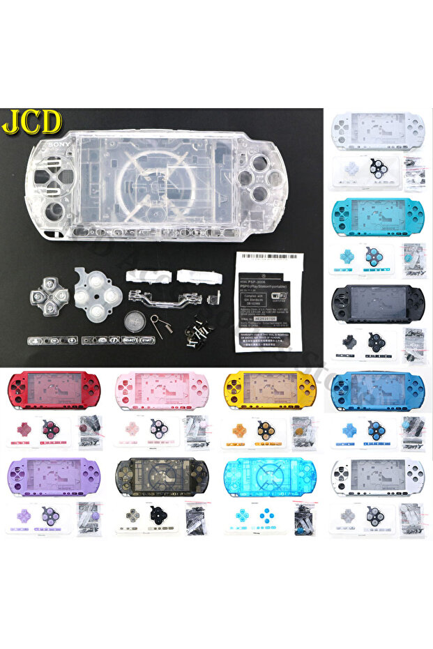 PSP3000 PSP 3000 Oyun Konsolu Muhafazası Düğmesi Ön Kapak Kapağı İçin Yedek Kılıf... - 2