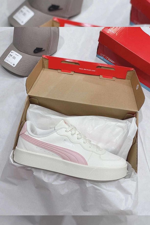 Kadın Snekars Yüksek Taban Spor Ayakkabı Kadın Sneaker Ayakkabı 380147-05-2 Bej - 5