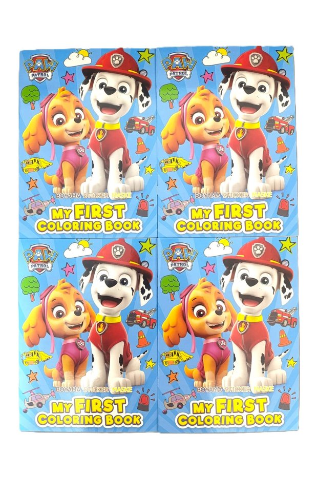 Paw Patrol 4 Painting Books (Painting, Sticker, Back Cover Mask)