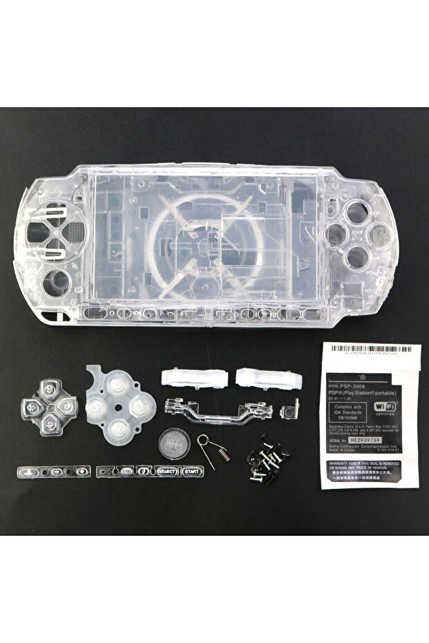 PSP3000 PSP 3000 Oyun Konsolu Muhafazası Düğmesi Ön Kapak Kapağı İçin Yedek Kılıf... - 3