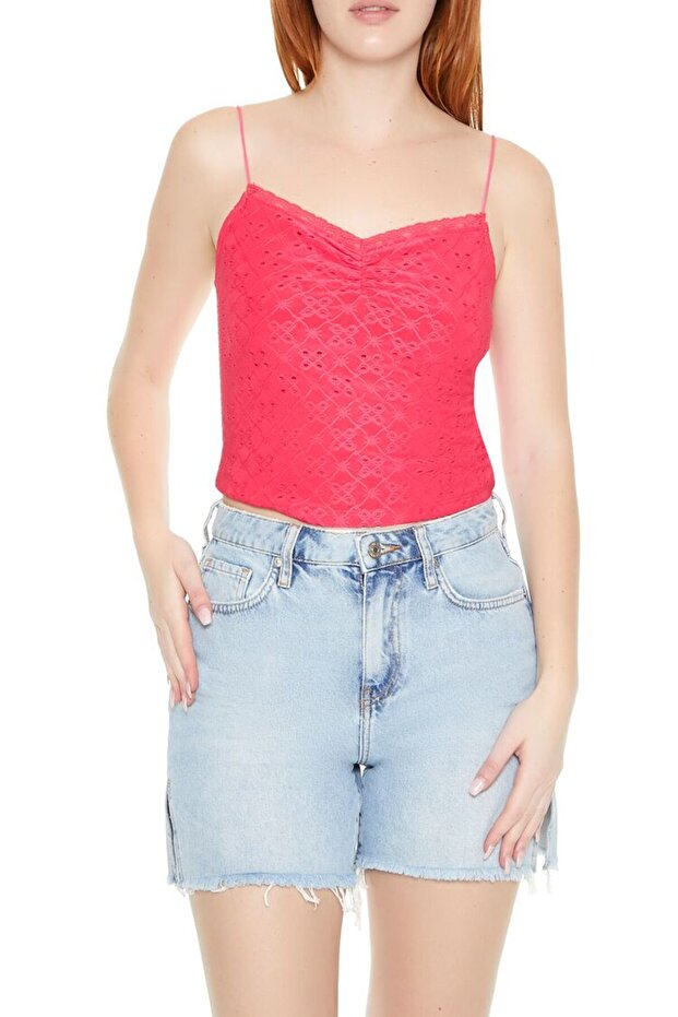 Dantel Detaylı Askılı Üst - 2