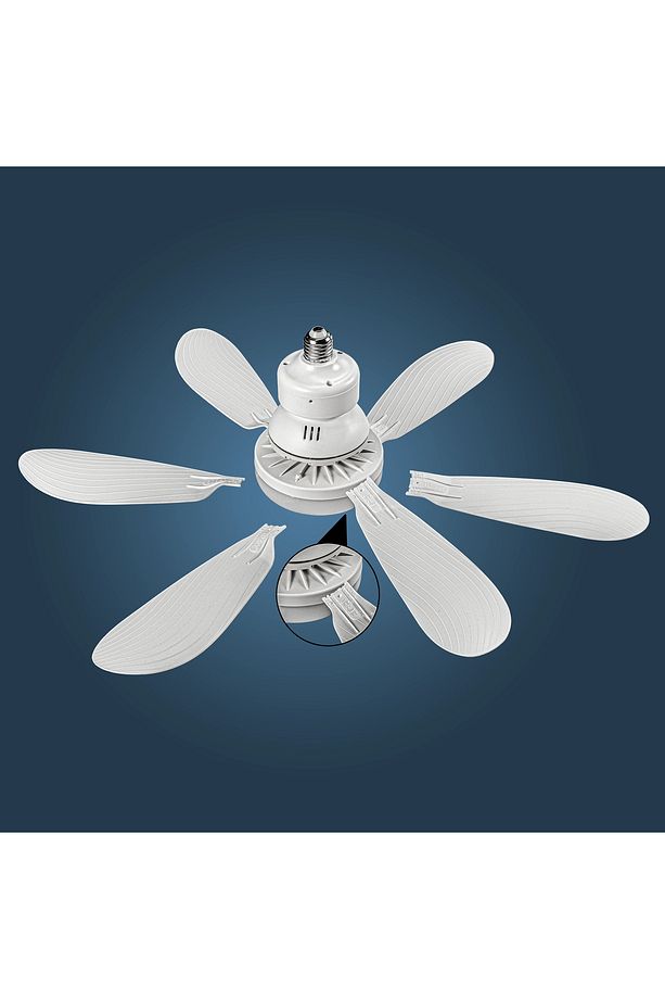 Dimmable Light Color Temperature Modern Mount Control Smart E27 Led Ceiling Fan Light ( 5 Kanatlı ) - 5