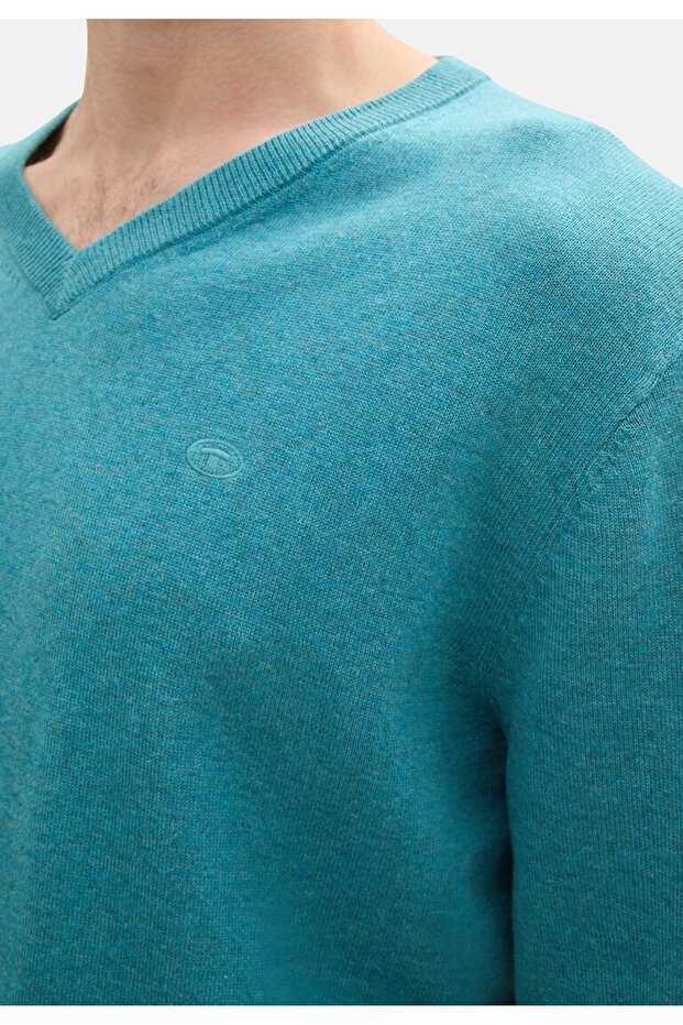 Pullover Strickpullover V-Ausschnitt - 5