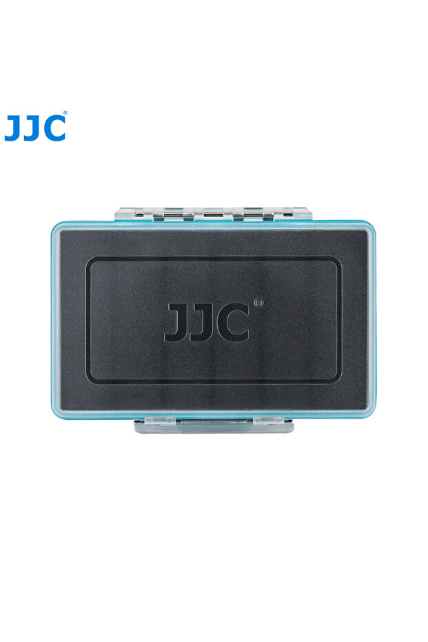 علبة بطارية JJC 18650 بيضاء اللون، مصنوعة من مادة البولي كربونات، مقاومة للصدمات والماء والرطوبة، لتخزين البطاريات