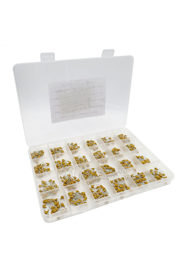 24values*20PCS =480PCS Monolithic Ceramic Capacitor 10pF~10uF,ceramic capacitor Assorted Kit + BOX