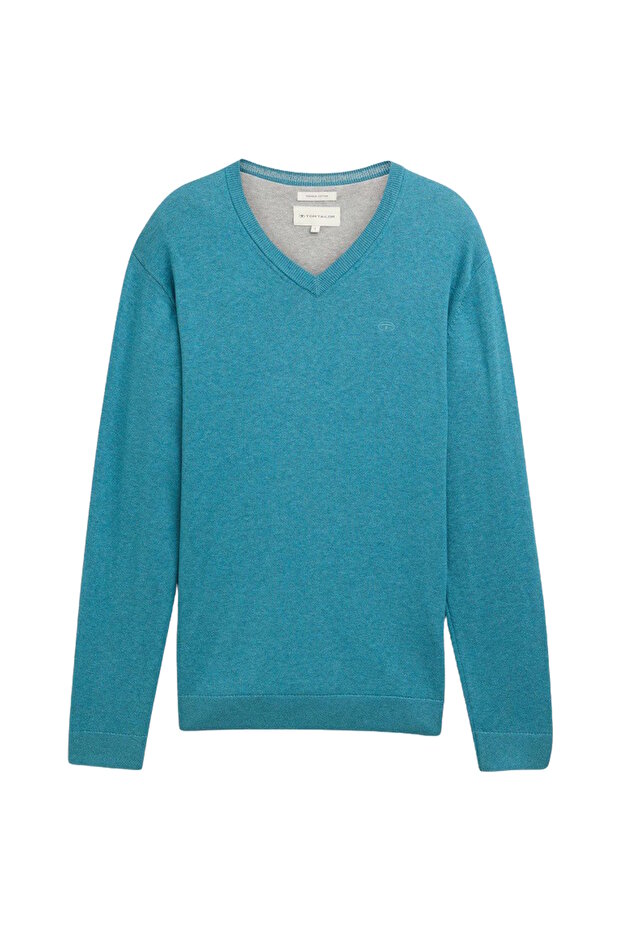 Pullover Strickpullover V-Ausschnitt - 2