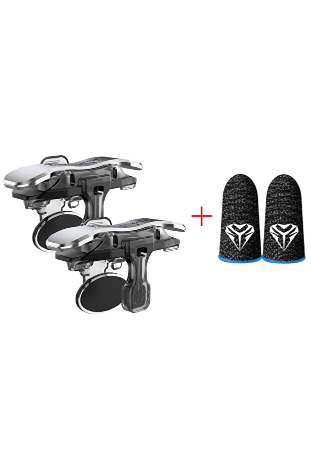 X8 Mobile Game Trigger For PUBG Phone Gaming 6 Finger Trigger Sensitive Shoot Phone Game Trigger ... - 1