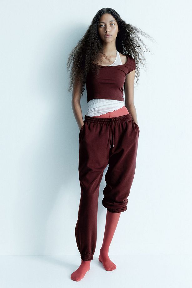 Yüksek Belli Jogger Pantolon - 1