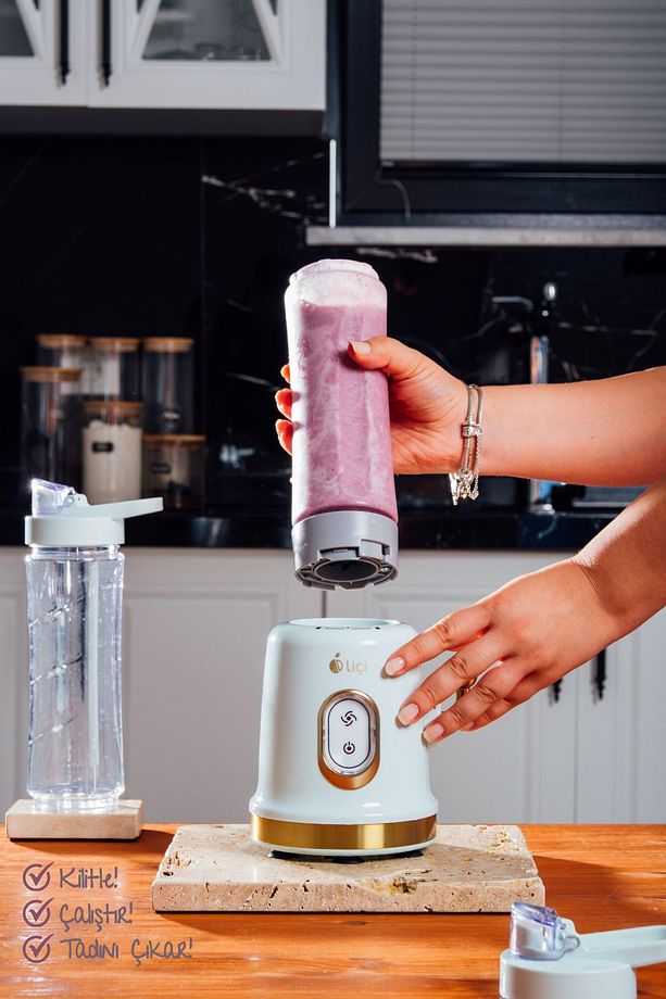 Smoothie Blender Öğütücü Fonksiyonlu Çift Şişeli Smothie Blendır Lc-sbl01 - 4