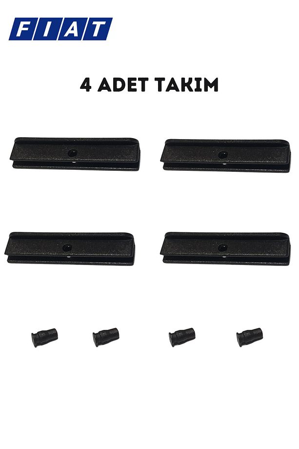 Tempra Tipo Kapi Cam Kenar Kızağı Sabitleme Klipsi 7608099 ( 4 Adet) - 1
