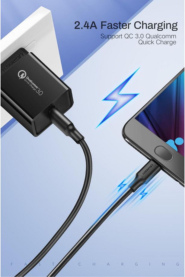 Micro Usb Data Ve Şarj Kablosu Siyah 1 Metre - 4