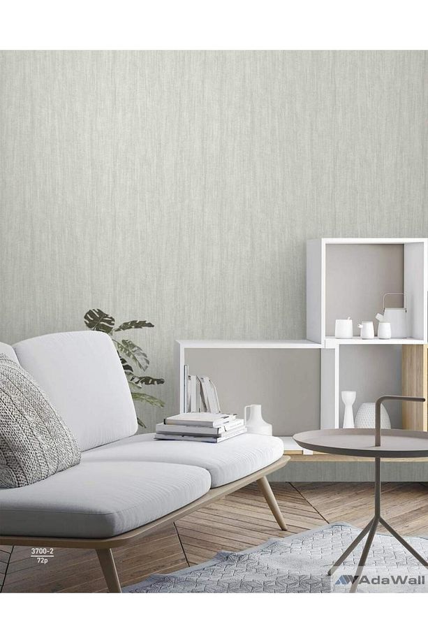 3700 Serisi | Keten Tekstil İnce Doku Desen Duvar Kağıdı / 16.5 m2 - 1