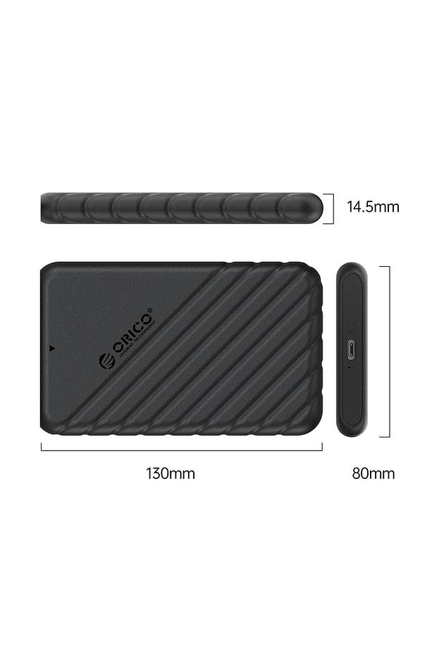 Type-c 6gbps Usb3.1 Gen1 2.5” Inch Sata Ssd Hard Disk Kutusu Siyah - 3