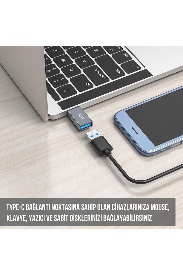 Adp-01 Type-c To Usb-a 3.0 Çevirici Dönüştürücü Adaptör - 2