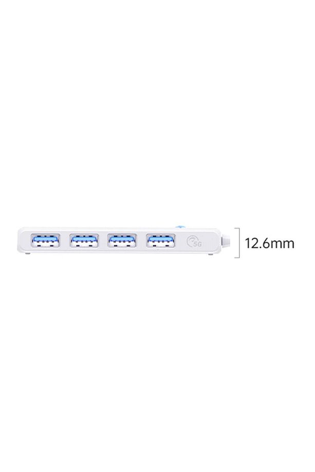4 Portlu Type-c To Usb 3.0 Yüksek Hızlı 5gbps Hub Çoklayıcı Beyaz - 4