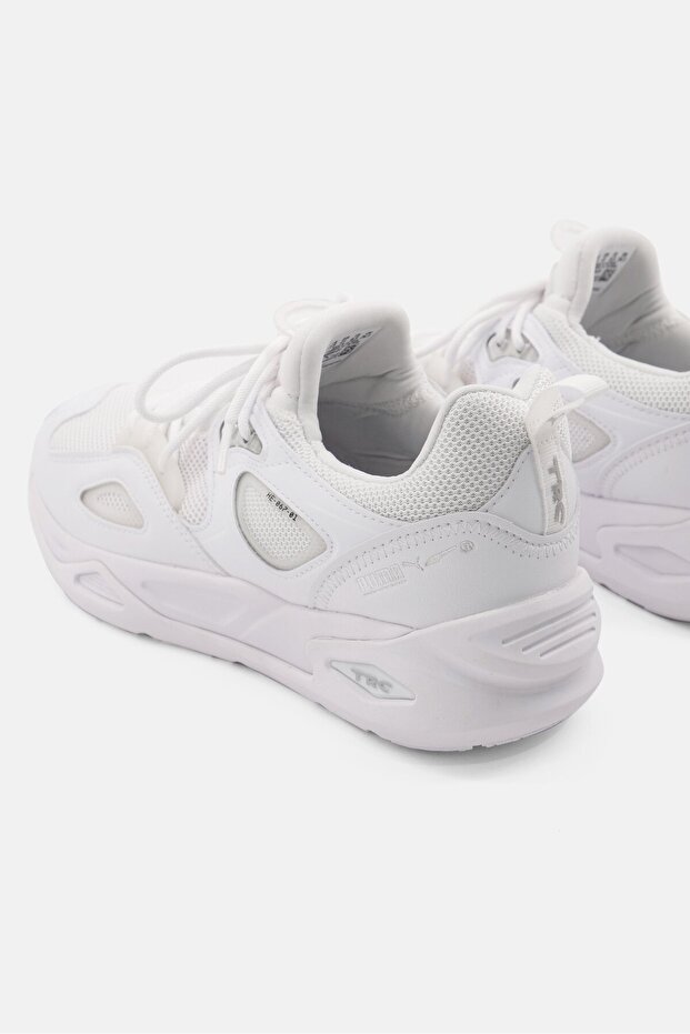 Men Lace Up TRC Blaze Triple Sports Shoes, White - 4