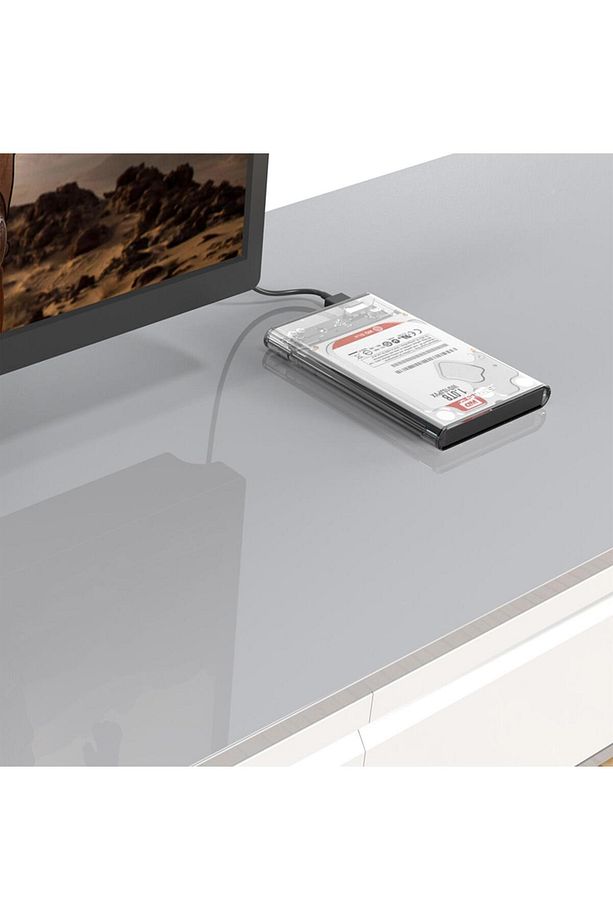SRT USB 3.0 Micro B Şeffaf 2.5” inch SATA SSD Hard Disk Kutusu FxYM 1126906 - 2